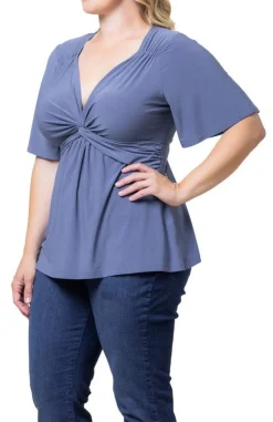 Abby Twist Front Top - Plus