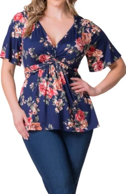 Abby Twist Front Top - Plus