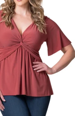 Abby Twist Front Top - Plus
