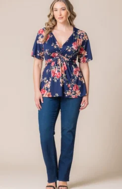Abby Twist Front Top - Plus