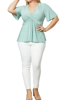 Abby Twist Front Top - Plus