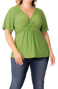 Abby Twist Front Top - Plus