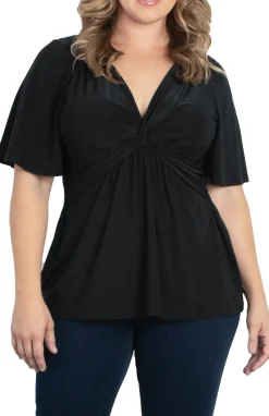 Abby Twist Front Top - Plus