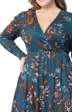 Aster Faux Wrap Dress - Plus