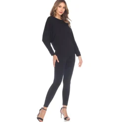 Banded Dolman Top