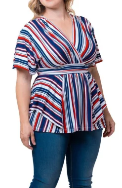 Boulevard Stripe Top - Plus