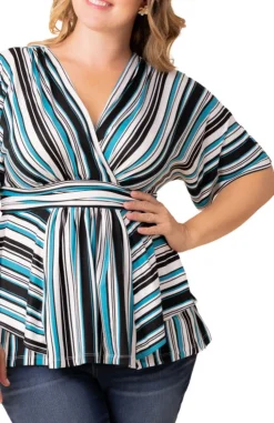 Boulevard Stripe Top - Plus