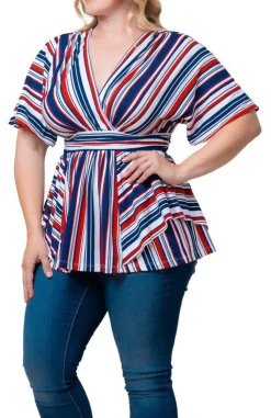 Boulevard Stripe Top - Plus