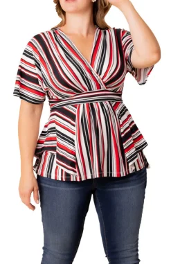 Boulevard Stripe Top - Plus