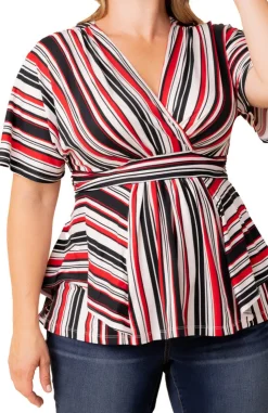 Boulevard Stripe Top - Plus