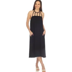 Braided Strap Midi Dress