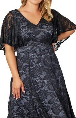 Camille Lace Cocktail Dress - Plus