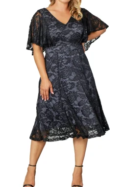 Camille Lace Cocktail Dress - Plus