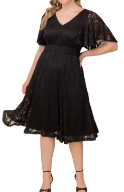 Camille Lace Cocktail Dress - Plus