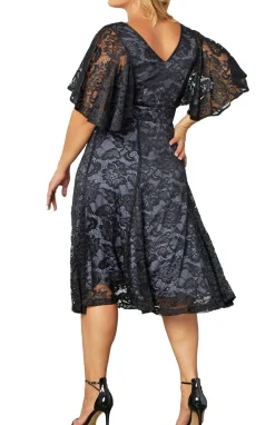 Camille Lace Cocktail Dress - Plus