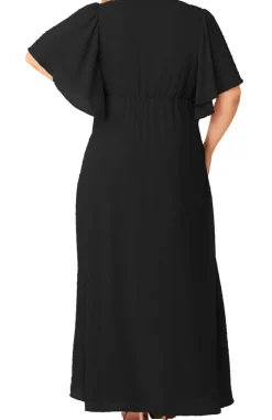 Carmella Flutter Sleeve Gown - Plus