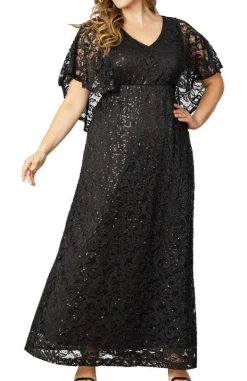 Celestial Cape Sleeve Gown - Plus