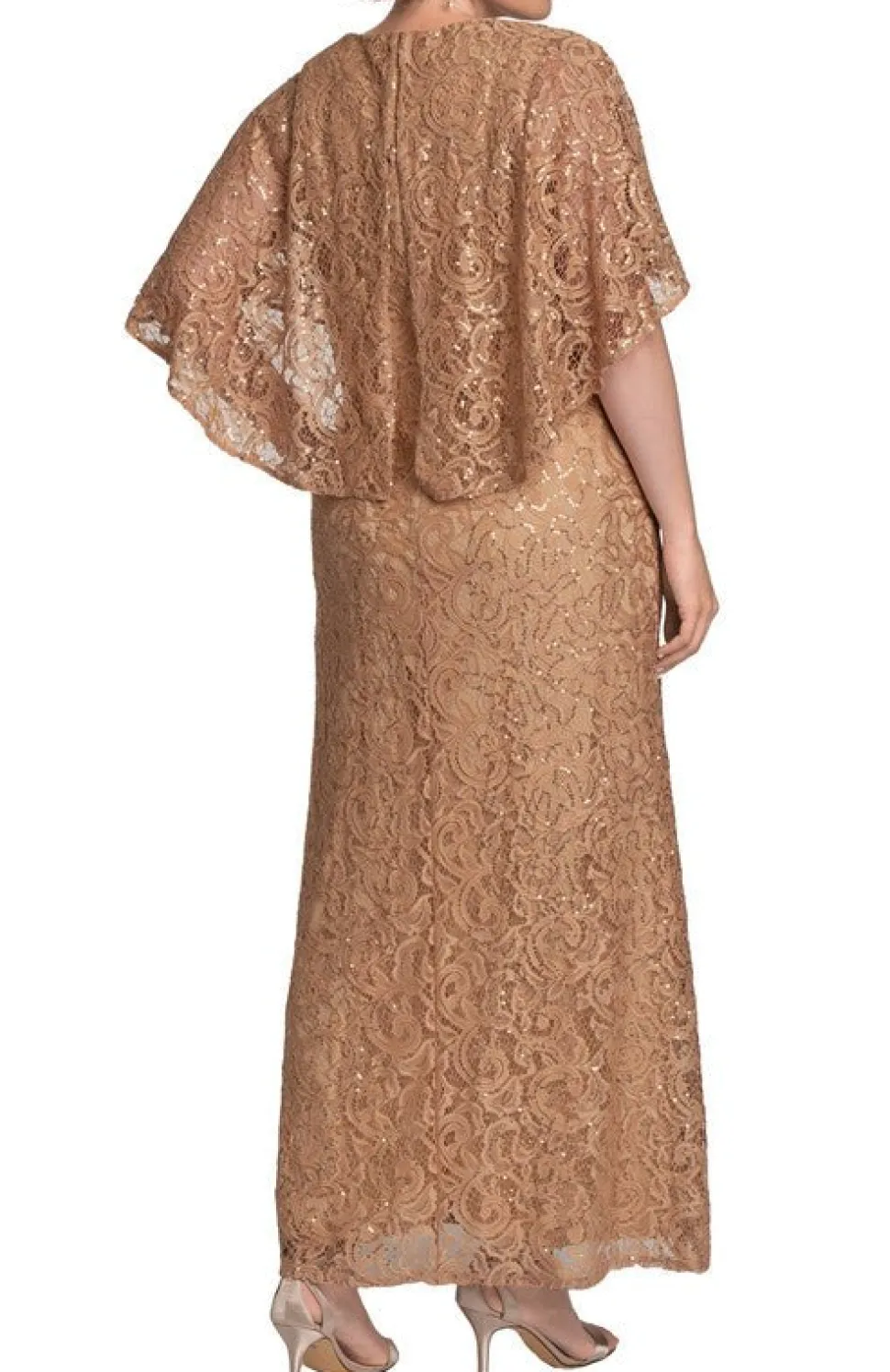 Celestial Cape Sleeve Gown - Plus
