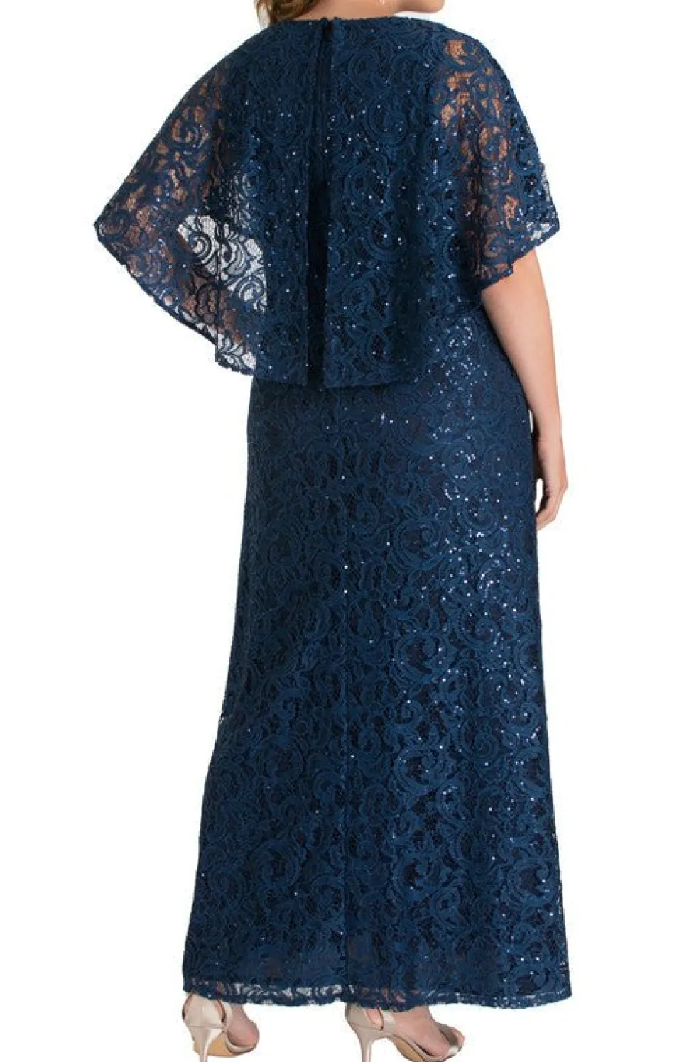 Celestial Cape Sleeve Gown - Plus