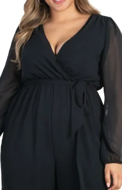 Celina Chiffon Jumpsuit - Plus