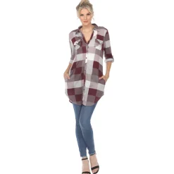Classic Plaid Tunic Shirt