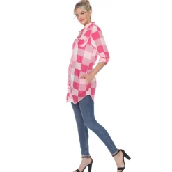 Classic Plaid Tunic Shirt