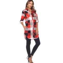 Classic Plaid Tunic Shirt