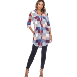 Classic Plaid Tunic Shirt