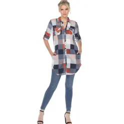 Classic Plaid Tunic Shirt