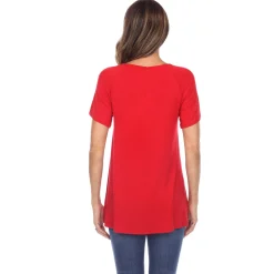 Crisscross Cutout Short Sleeve Top