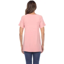 Crisscross Cutout Short Sleeve Top