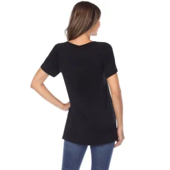 Crisscross Cutout Short Sleeve Top