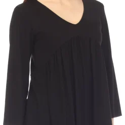 Empire Waist V-Neck Tunic Top