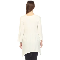 Empire Waist V-Neck Tunic Top