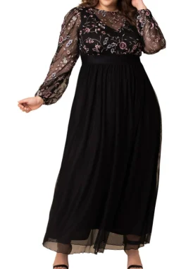 Eternal Embroidered Bodice Evening Gown - Plus