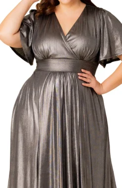 Evania Metallic Evening Gown - Plus