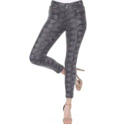 Faux Suede Snake Print Pants