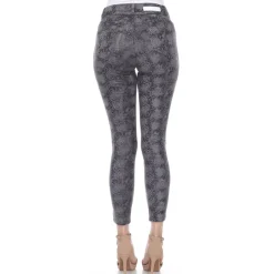 Faux Suede Snake Print Pants
