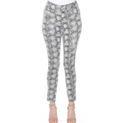 Faux Suede Snake Print Pants