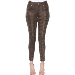 Faux Suede Snake Print Pants