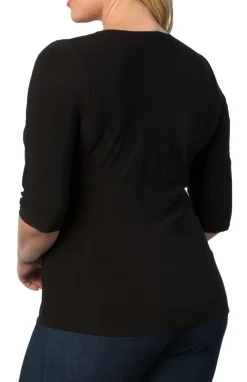 Femme Fatale Faux Wrap Top - Plus
