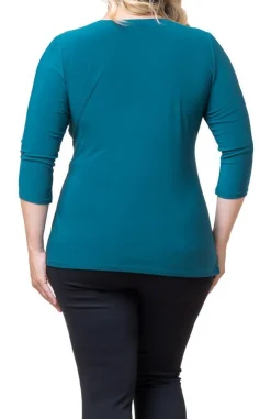 Femme Fatale Faux Wrap Top - Plus