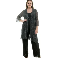 2Fer Pant Set w/ Detachable Necklace - Plus