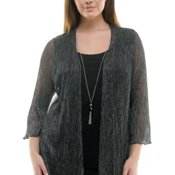 2Fer Pant Set w/ Detachable Necklace - Plus