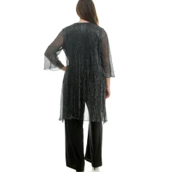 2Fer Pant Set w/ Detachable Necklace - Plus