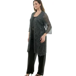 2Fer Pant Set w/ Detachable Necklace - Plus