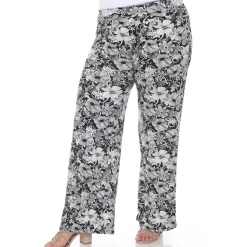 Floral Paisley Palazzo Pants - Plus