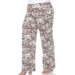 Floral Paisley Palazzo Pants - Plus
