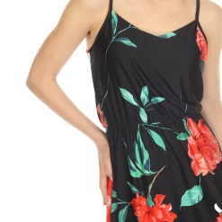 Floral Strap Maxi Dress