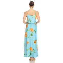 Floral Strap Maxi Dress